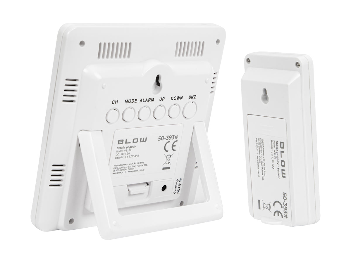 Weather stations, thermometers, and – 50-393# Blow WS109 Wireless Weather Station - Carlat