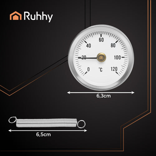 Weather stations, thermometers, and hygrometers – Ruhhy 26557 Dial Thermometer - Carlat