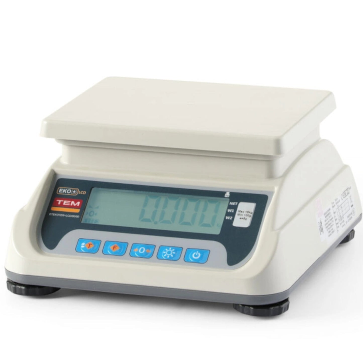 Weight to measure portions of ice cream with legalization M RS232 LCD 20 g - 6 kg / 2g - Carlat