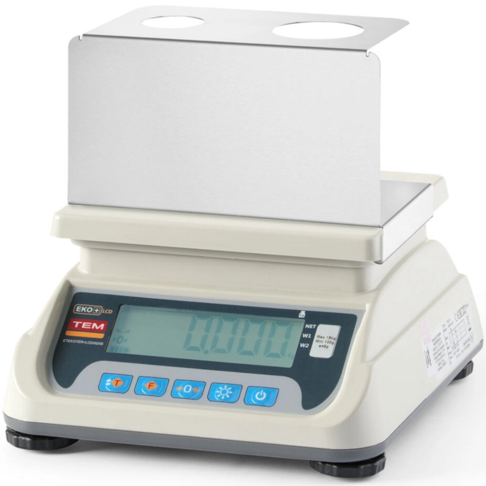 Weight to measure portions of ice cream with legalization M RS232 LCD 20 g - 6 kg / 2g - Carlat