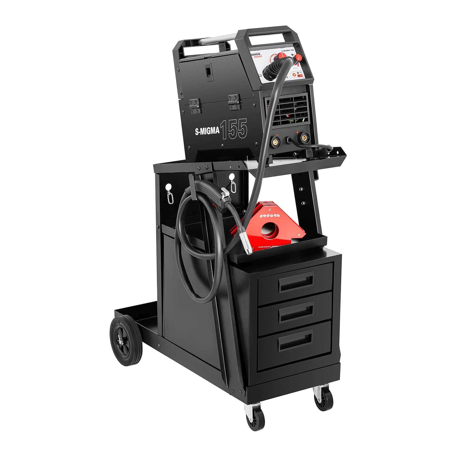 Welding Accessories – Steel workshop welding trolley with 3 drawers - Carlat