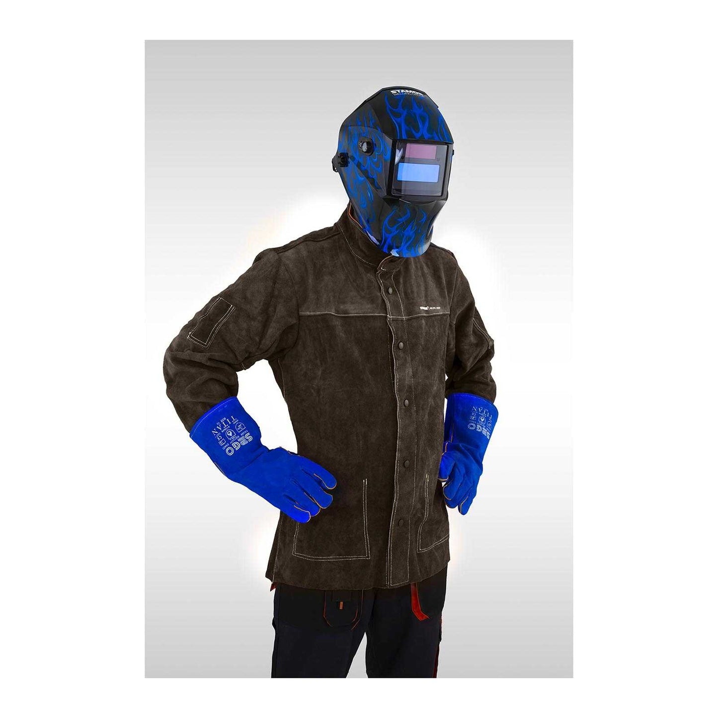 Welding Helmets – Durable protective leather welding jacket size M - Carlat