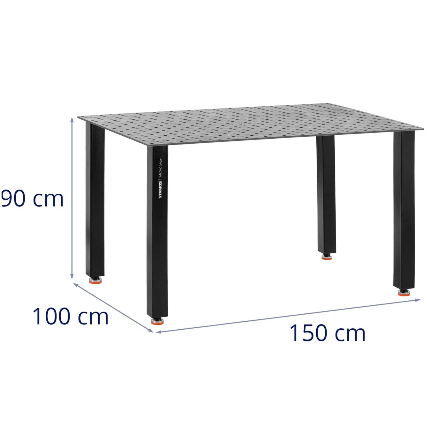 Welding table assembly 150 x 100 cm up to 200 kg - Carlat