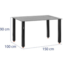 Welding table assembly 150 x 100 cm up to 200 kg - Carlat