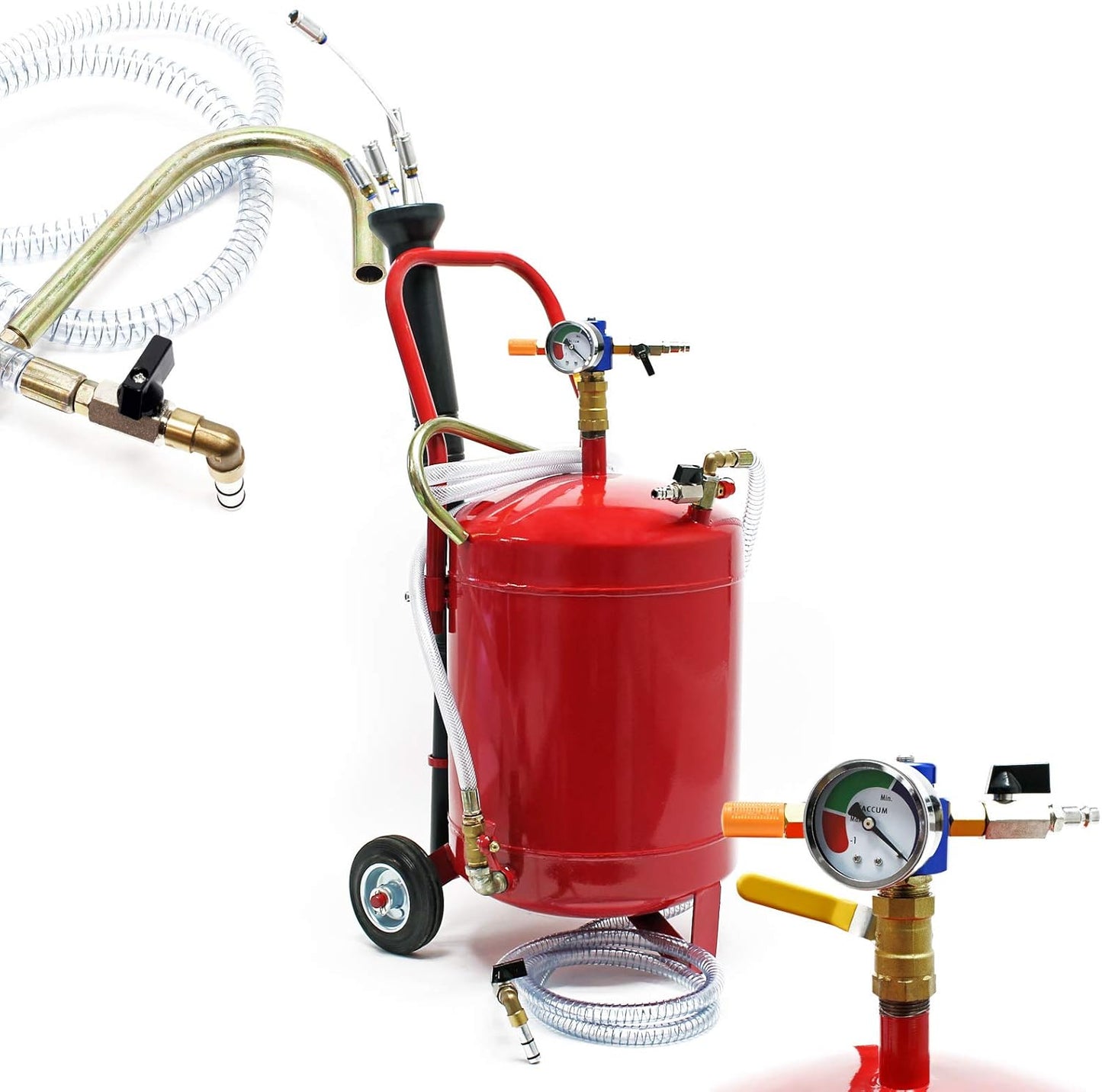 Wiltec Oil Extractor Oil Extractor 80L Compressed Air Oil Catcher Oil Drain Device Oil Container for Oil Change - Carlat