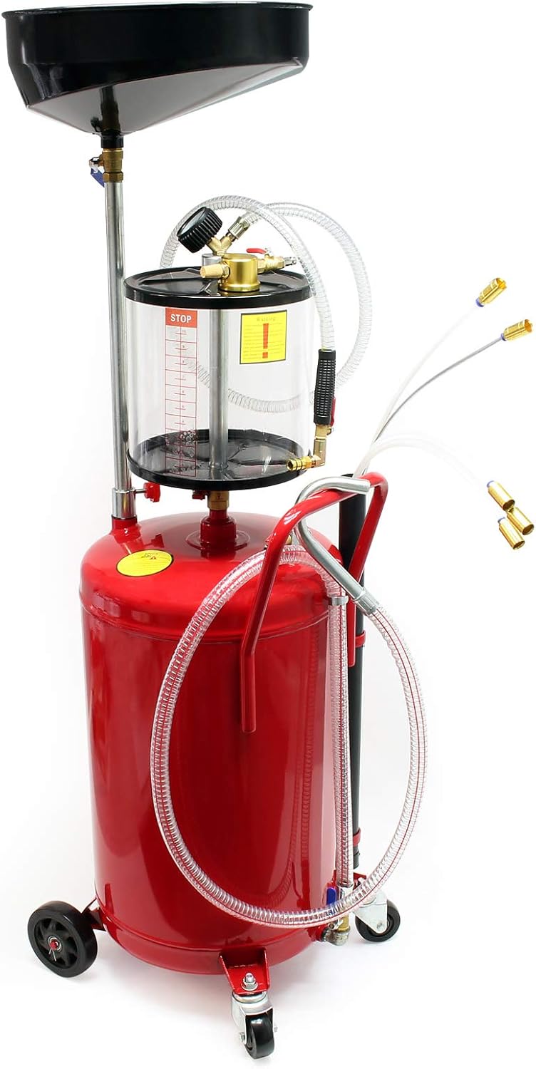 Wiltec Oil Extractor Oil Extractor 80L Compressed Air Oil Catcher Oil Drain Device Oil Container for Oil Change - Carlat