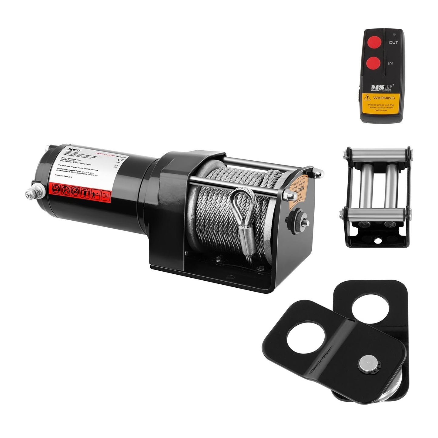Winches – Off road car winch with remote control, 12 - Carlat
