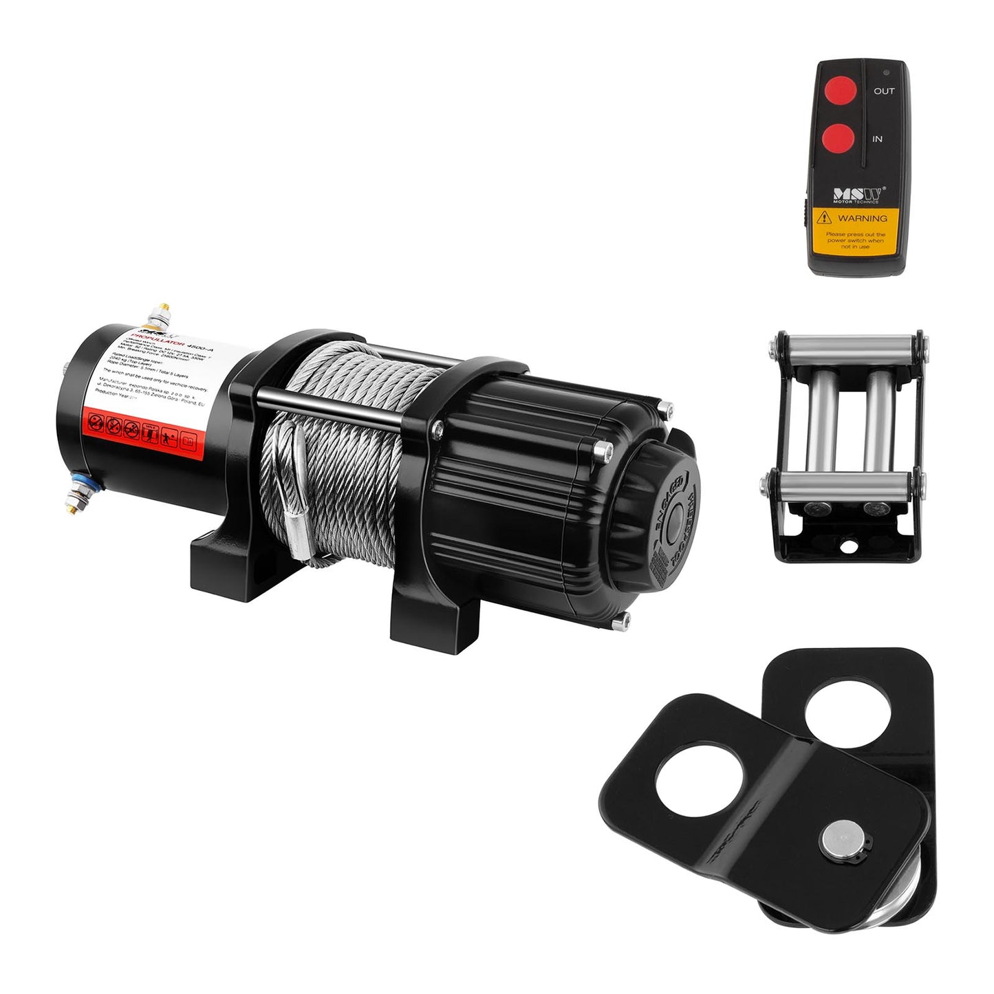 Winches – Off road car winch with remote control, 15 - Carlat