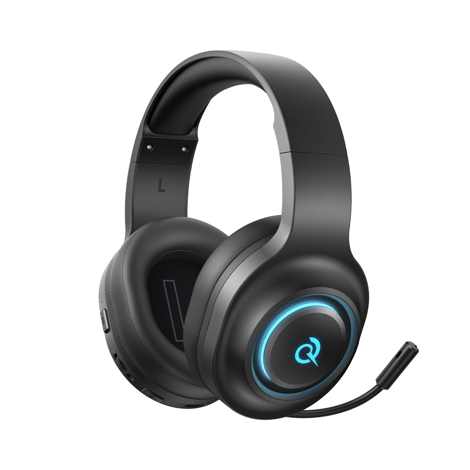Wired gaming headphones with 7.1 sound, detachable microphone - black - Carlat