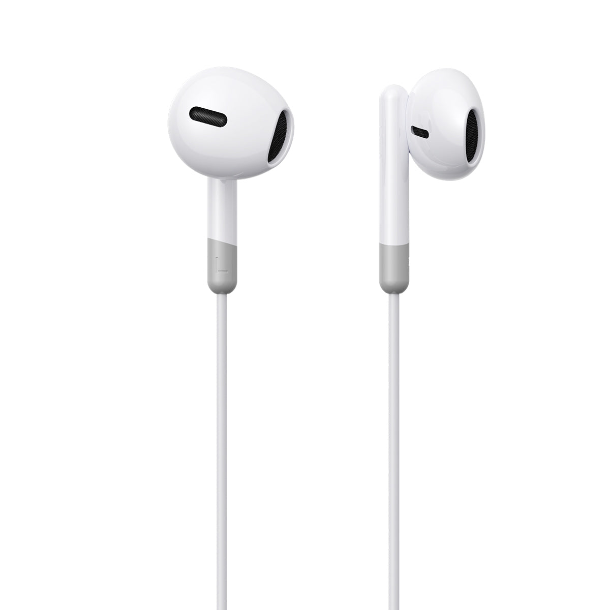 Wired in-ear headphones with 3.5mm mini jack with white remote - Carlat