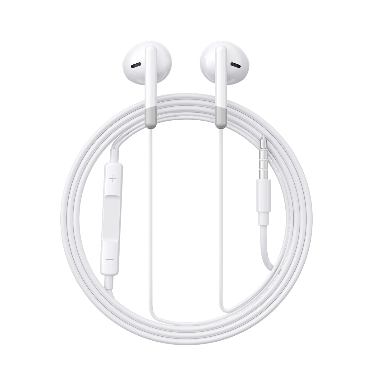 Wired in-ear headphones with 3.5mm mini jack with white remote - Carlat