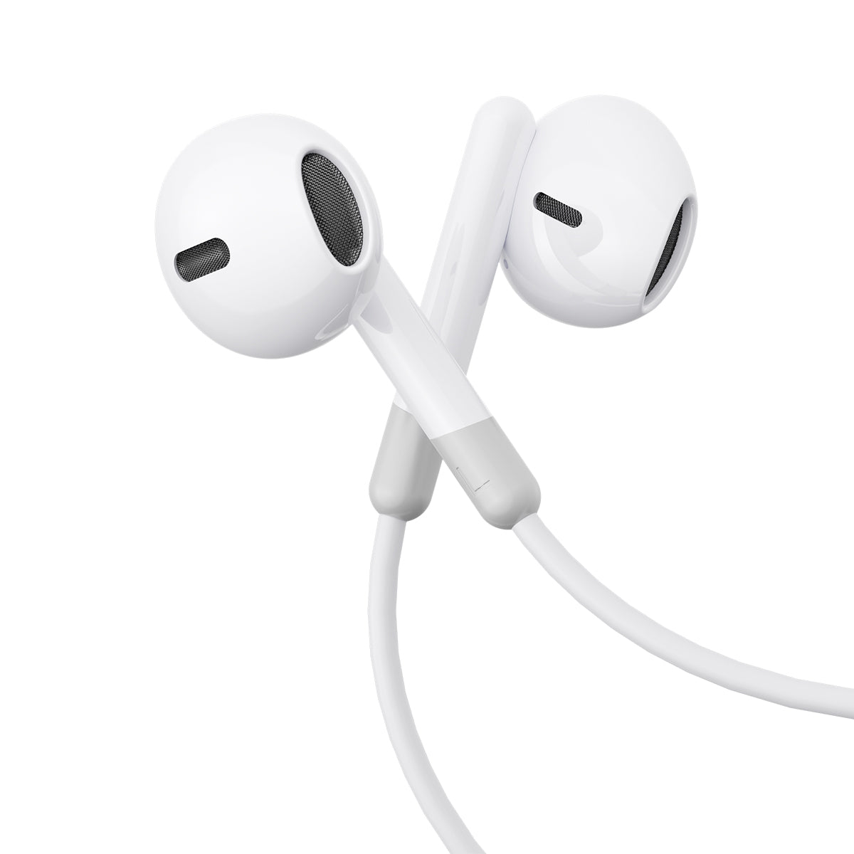 Wired in-ear headphones with 3.5mm mini jack with white remote - Carlat