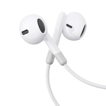 Wired in-ear headphones with 3.5mm mini jack with white remote - Carlat