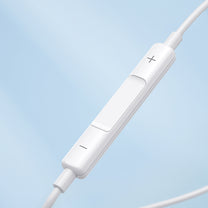 Wired in-ear headphones with 3.5mm mini jack with white remote - Carlat