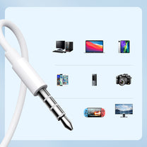 Wired in-ear headphones with 3.5mm mini jack with white remote - Carlat