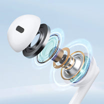 Wired in-ear headphones with 3.5mm mini jack with white remote - Carlat