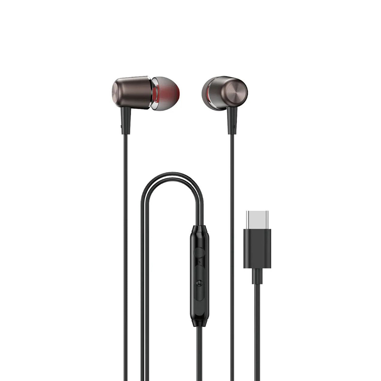 Wired in-ear headphones with microphone and USB-C remote control 1.2 - Carlat