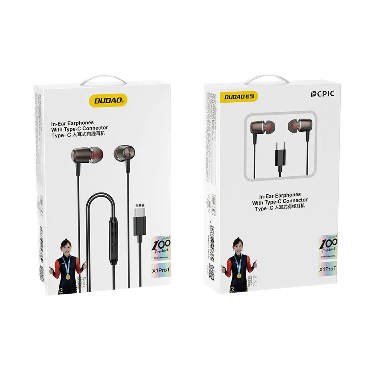 Wired in-ear headphones with microphone and USB-C remote control 1.2 - Carlat