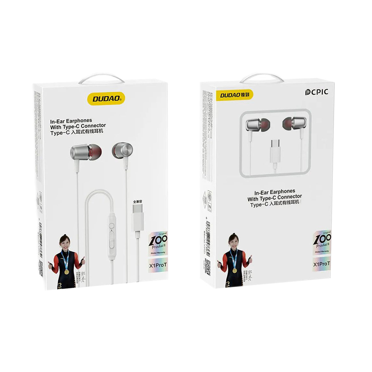 Wired in-ear headphones with microphone and USB-C remote control 1.2 - Carlat