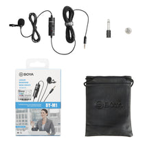Wired lavalier microphone for smartphones and cameras, powered by a 3.5 TRRS battery - black - Carlat