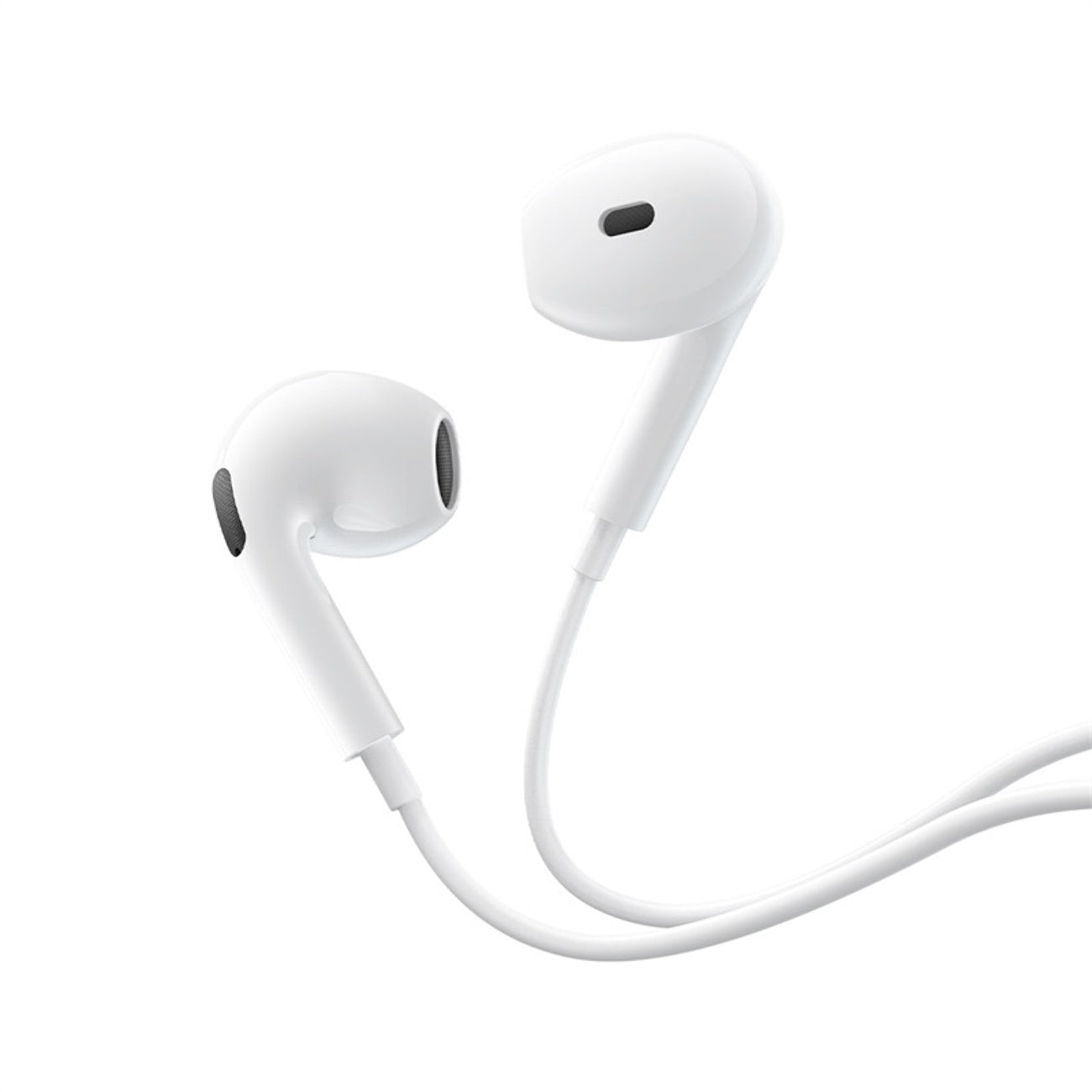 Wired mini jack in-ear headphones - white - Carlat