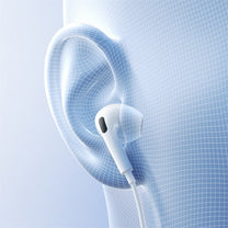 Wired mini jack in-ear headphones - white - Carlat