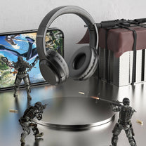 Wireless Bluetooth 5.3 on-ear headphones, black - Carlat