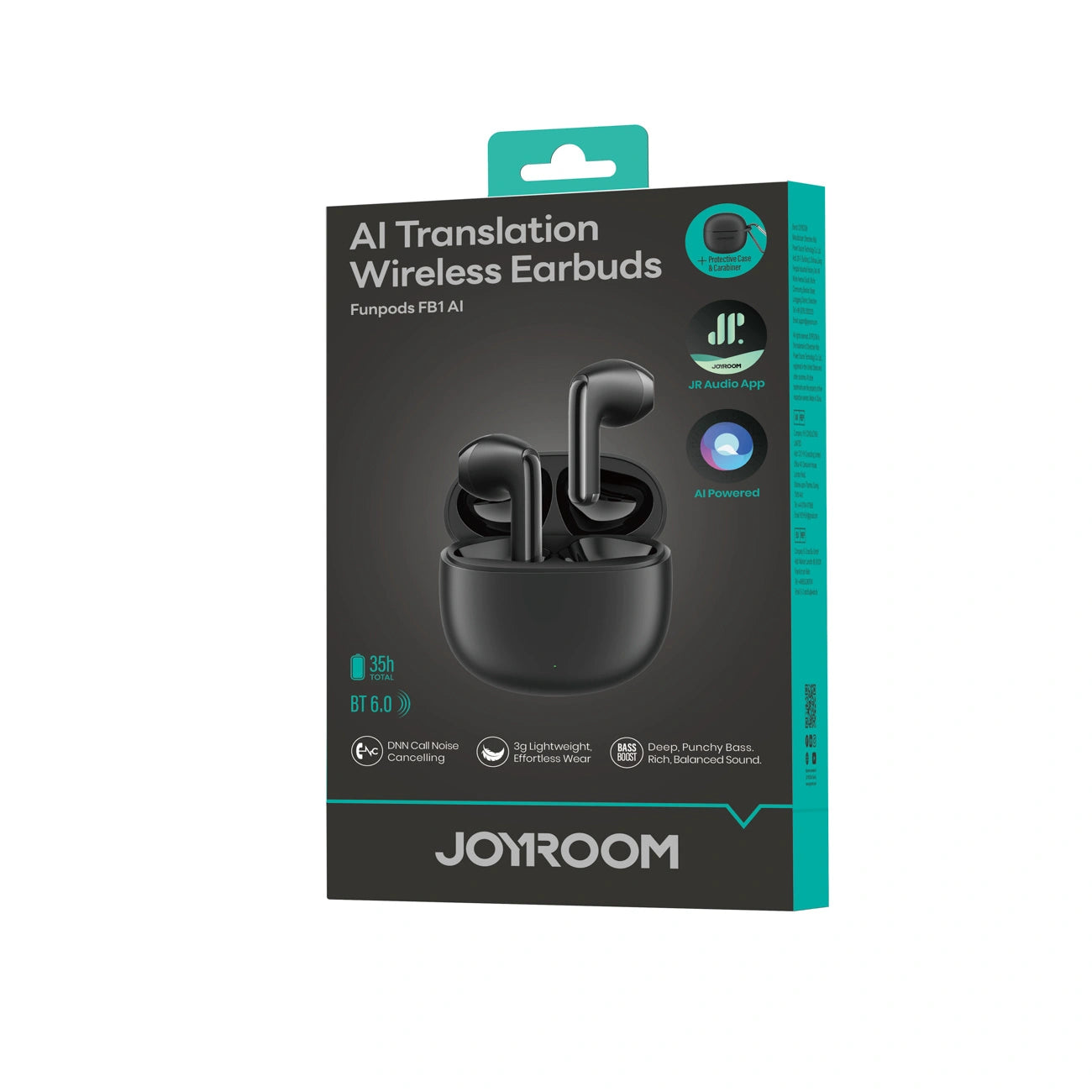 Wireless in-ear headphones with AI Bluetooth TWS functions - black - Carlat