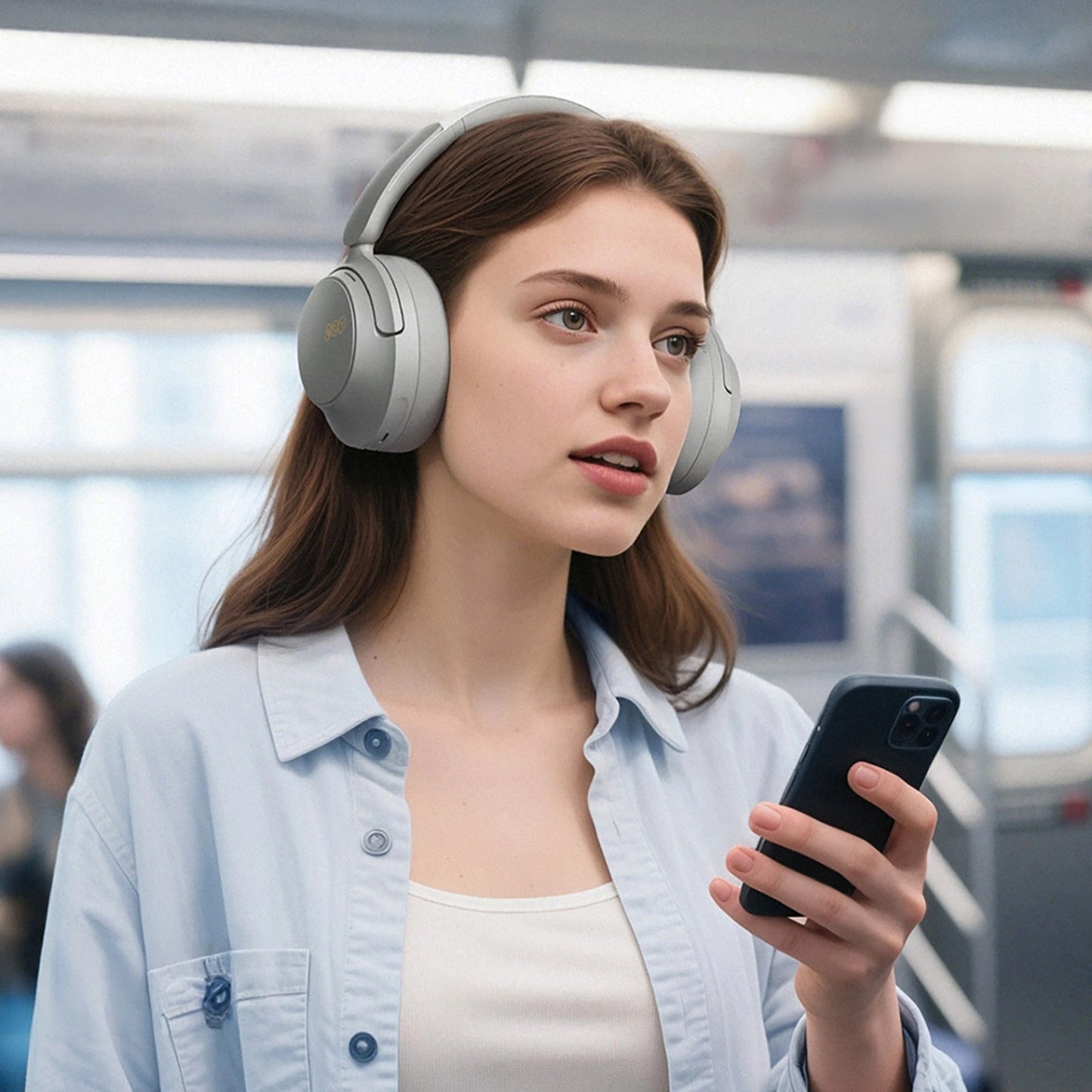 Wireless on-ear headphones with LDAC and ANC noise reduction - Carlat