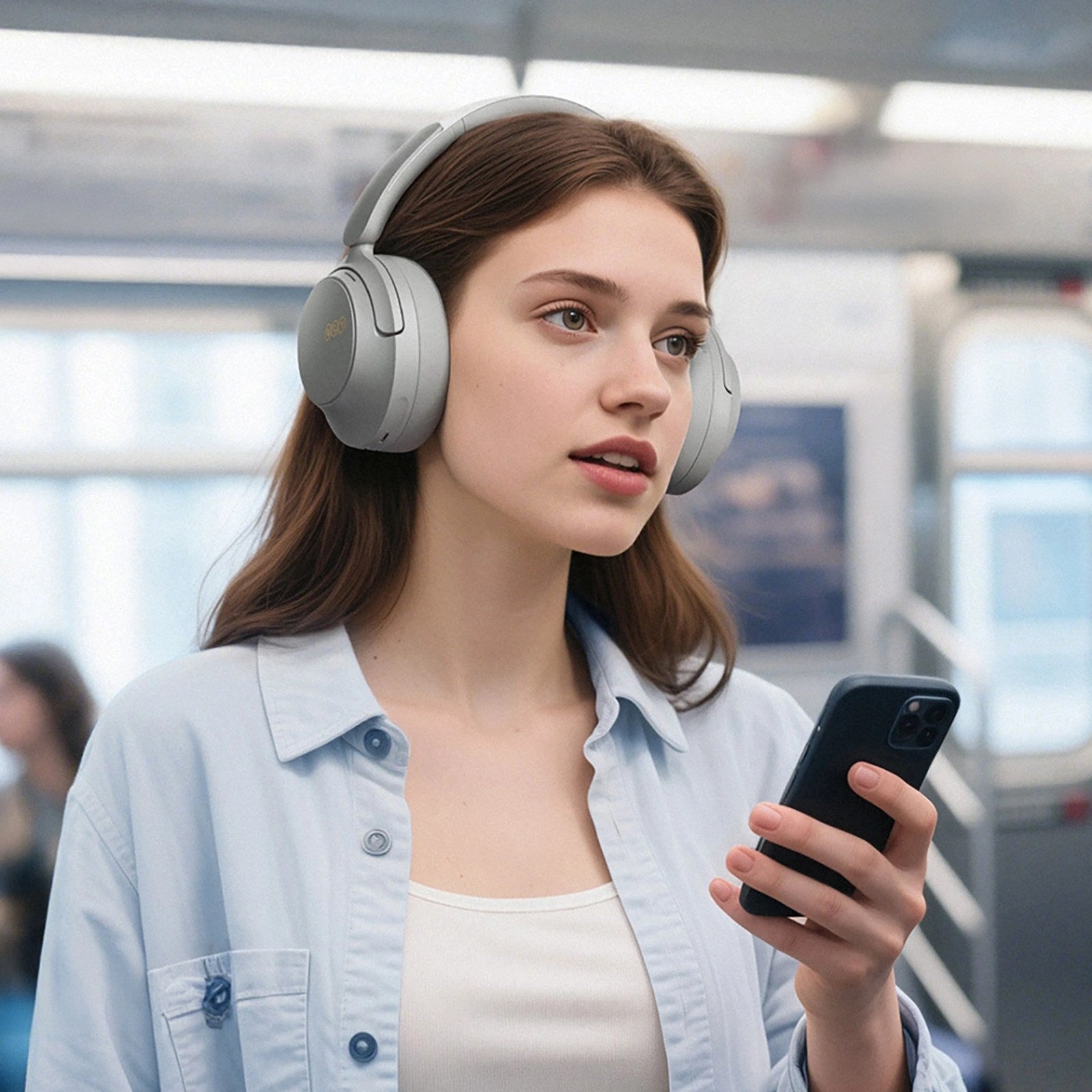 Wireless on-ear headphones with LDAC and ANC noise reduction - Carlat