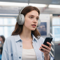 Wireless on-ear headphones with LDAC and ANC noise reduction - Carlat