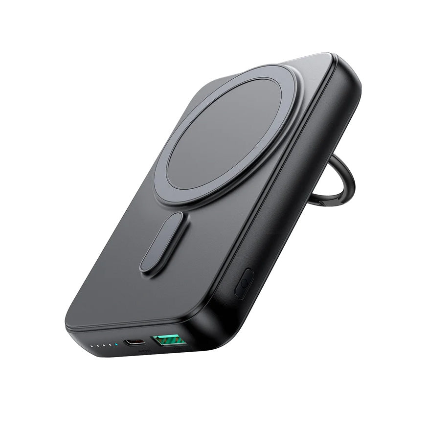 Wireless power bank 10000mAh 20W MagSafe with stand + USB-C cable black - Carlat