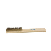 Brass Wire Hand Brush – 6 × 16 Rows, Wooden Handle - Carlat