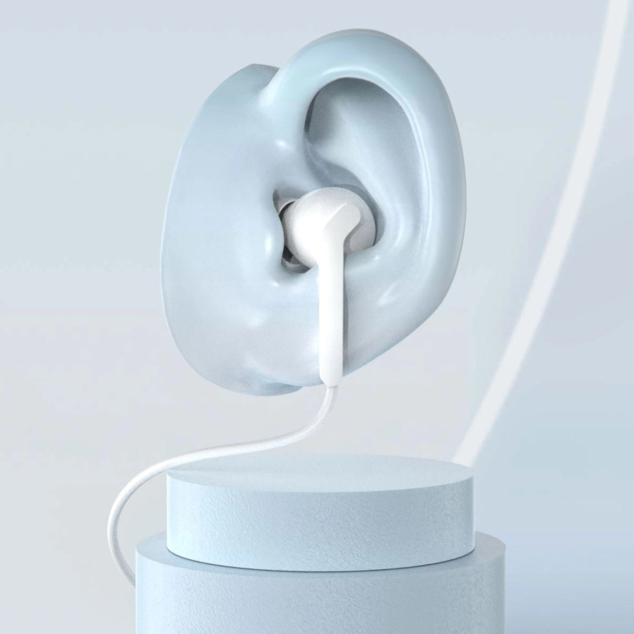 X3 USB-C in-ear wired headphones - white - Carlat