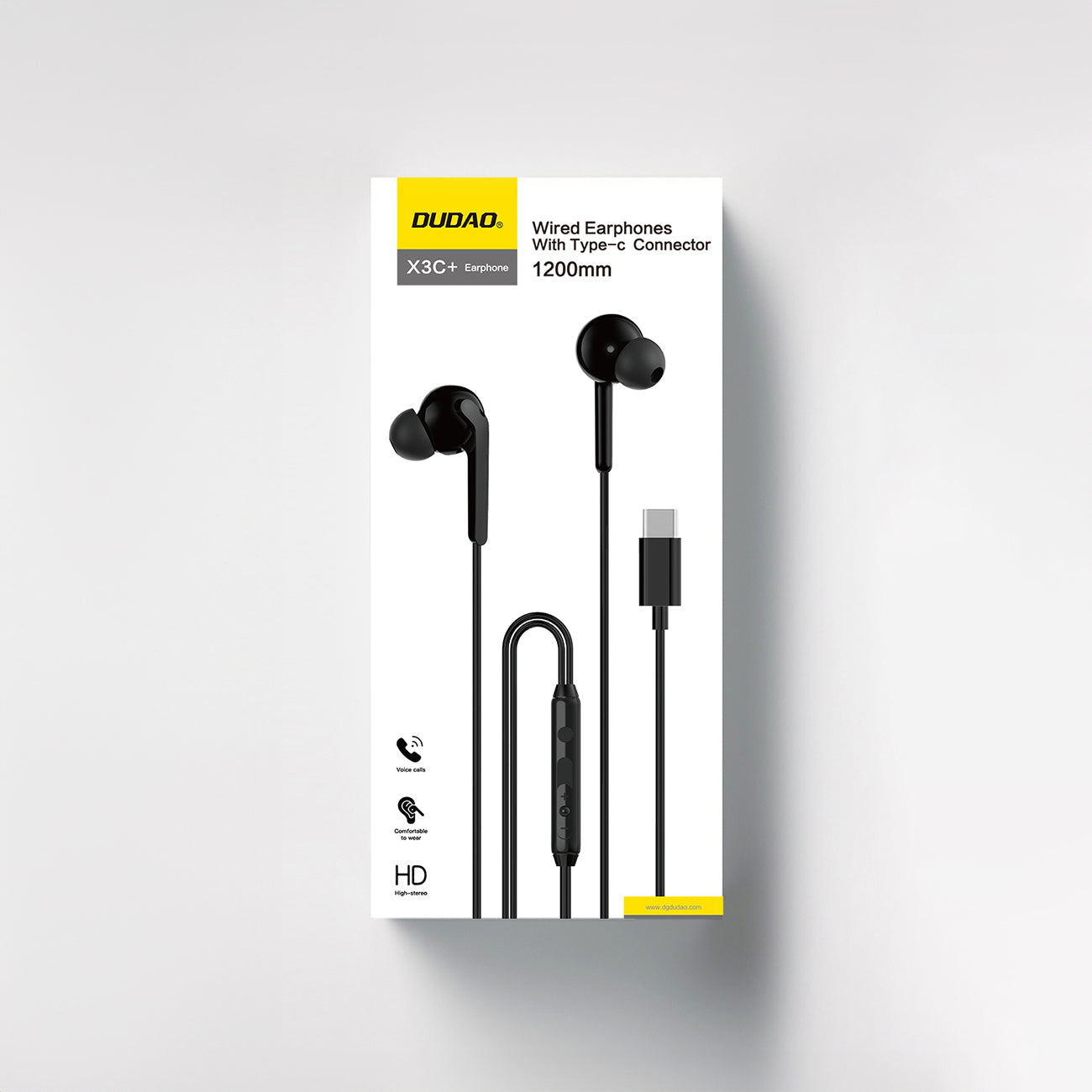 X3C+ in-ear wired headphones with microphone and USB-C remote control - Carlat