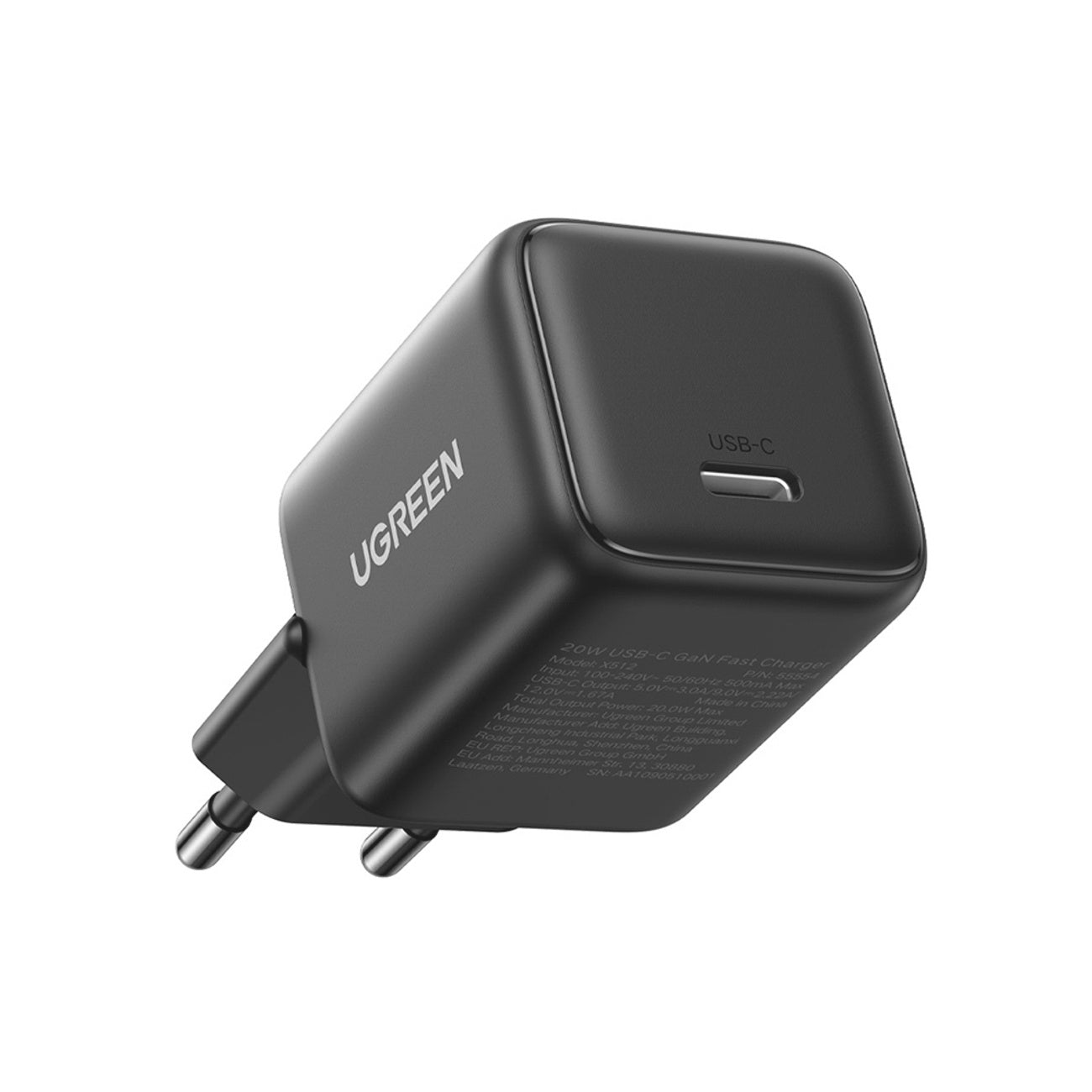 X513 GaN USB-C 30W wall charger - gray - Carlat