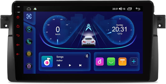 XTRONS Android Car Radio for BMW E46, 9 Inch IPS Screen Octa-Core 4+64GB Car Radio with Sat Nav, Integrated 4G Car Play Android Car DSP Bluetooth WiFi - Carlat
