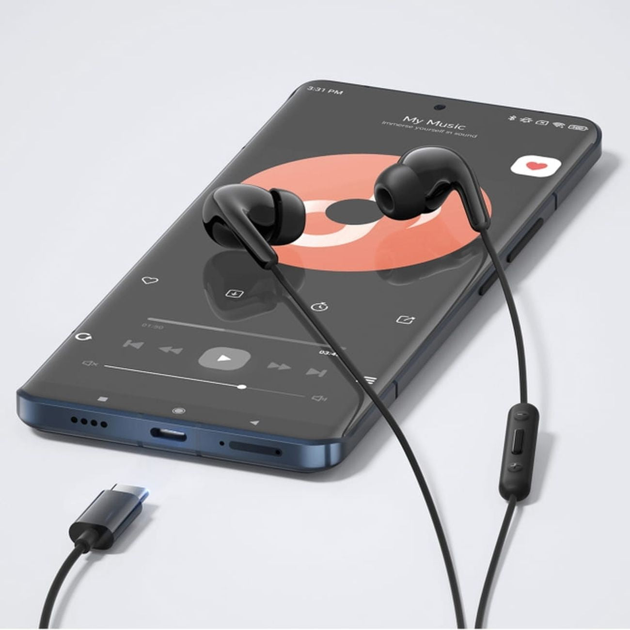 Xiaomi BHR8930GL USB-C wired in-ear headphones with remote control - Carlat