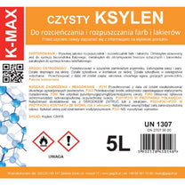 Xylene organic solvent for paints and varnishes K-MAX 5L - Carlat