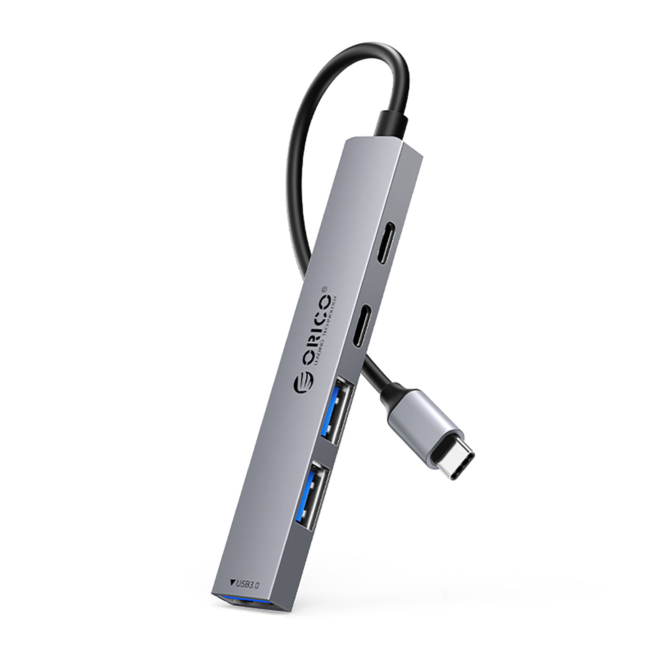 YSB4-U2 hub USB-C to USB-A USB-C docking station - gray - Carlat