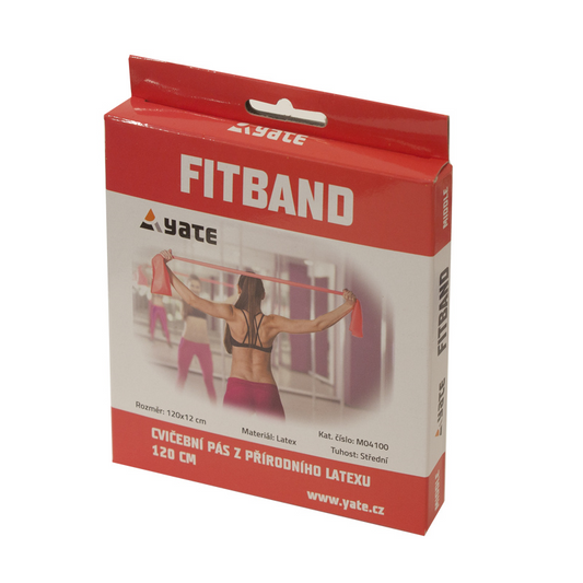 Yate Fit Band Resistance Band 1pc. 120x12cm Red (M04100) - Carlat