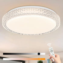 ZMH Ceiling Light LED Ceiling Light Bedroom Lamp Dimmable with Remote Control 30 cm Ceiling Lighting Crystal 32 W Kitchen Lamp Modern Hallway Lamp Square for Living Room Kitchen Hallway - Carlat