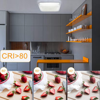 ZMH Ceiling Light LED Ceiling Light Bedroom Lamp Dimmable with Remote Control 30 cm Ceiling Lighting Crystal 32 W Kitchen Lamp Modern Hallway Lamp Square for Living Room Kitchen Hallway - Carlat