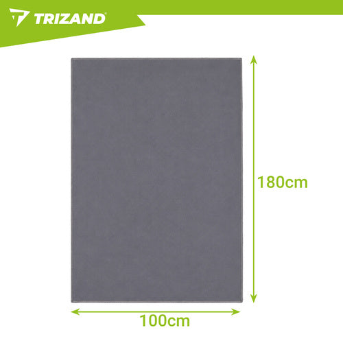 TRIZAND The remaining – Trizand Quick-Dry Towel, 180x100 cm, Gray – image 3