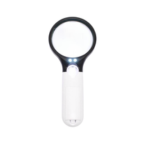 LP Handheld Magnifying Glass with Backlight LR-4 75mm, 3x 22mm, 45x with LED Backlight /312774/ – image 2