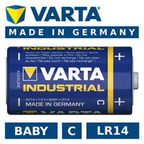 Varta 1x Varta Industrial 4014 R-14 LR14 C 1.5V Alkaline Battery – image 2