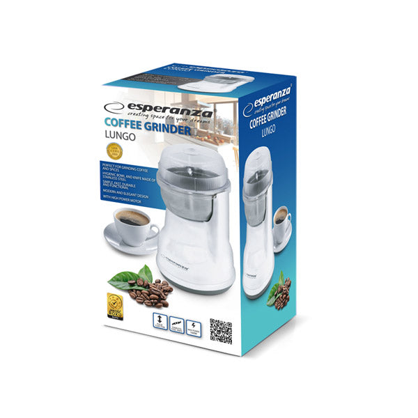 Esperanza Coffee Grinders – EKC002W Esperanza Lungo Coffee Grinder, White – image 2