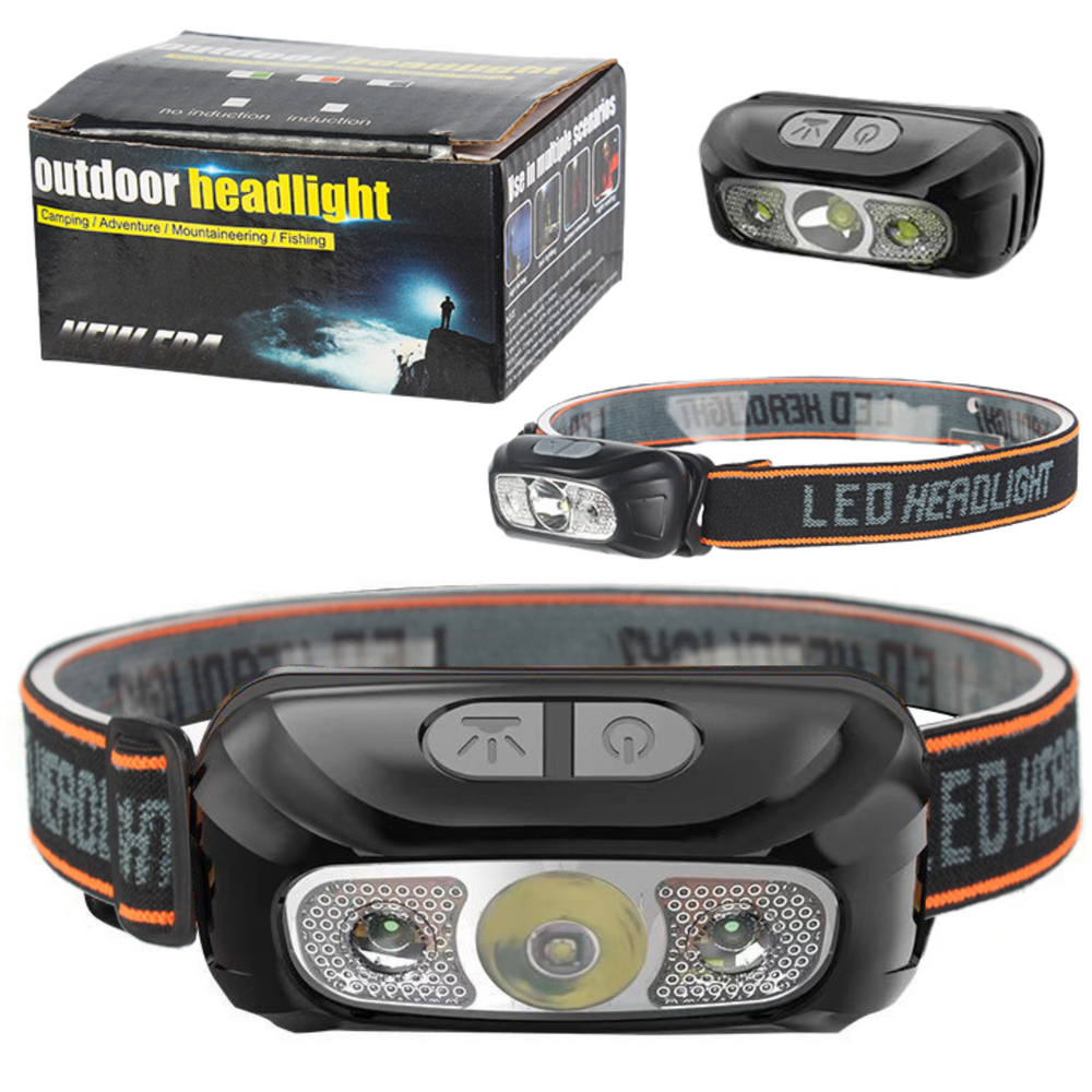 LEAN Flashlights, hand – LED Headlamp, Waterproof Headlamp with 6 Lighting Modes