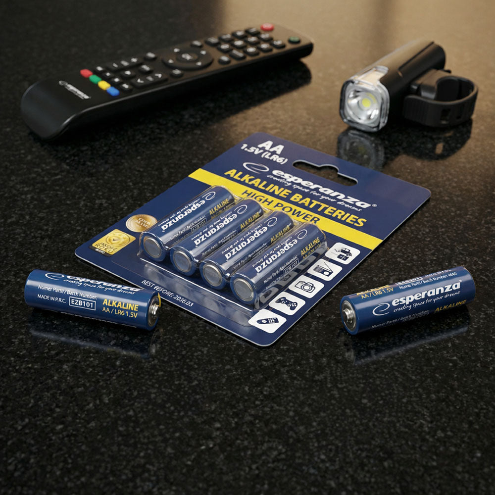 Esperanza Alkaline, coin-cell – EZB101 Esperanza AA Alkaline Batteries, 4-Pack, Blister Pack – image 4
