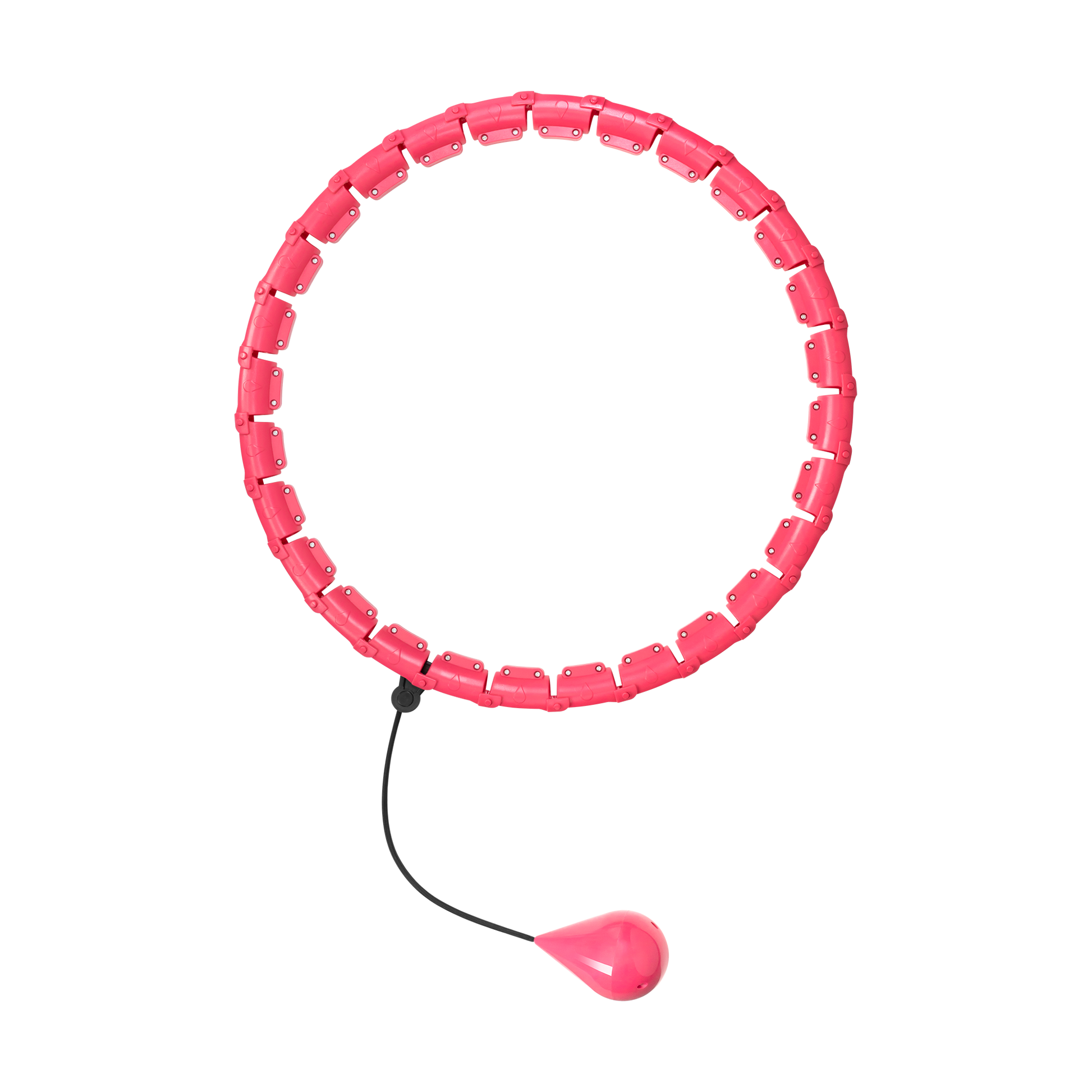 Rebel Smart Hula Hop Slimming Hula Hoop with Nubs and 50 cm Weight, Pink, REBEL ACTIVE – image 2